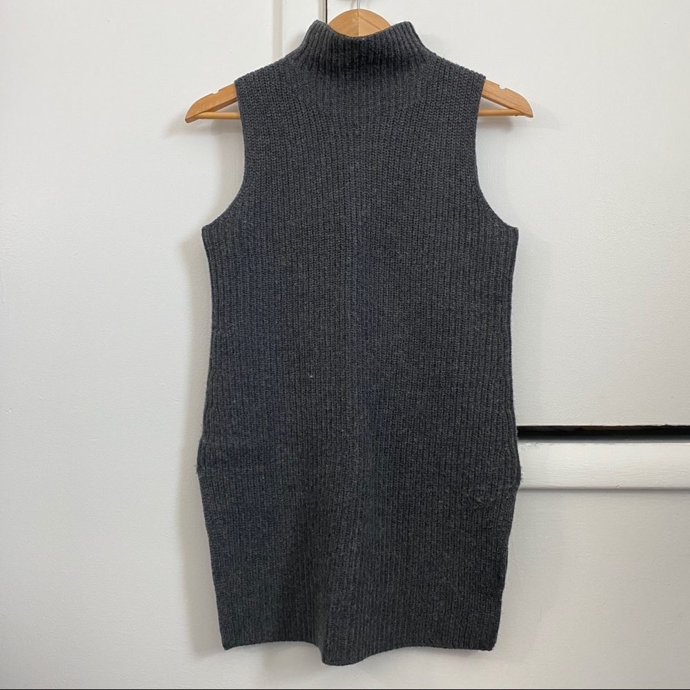 Theory Grey Wool Cashmere Knit Sweater Size Small